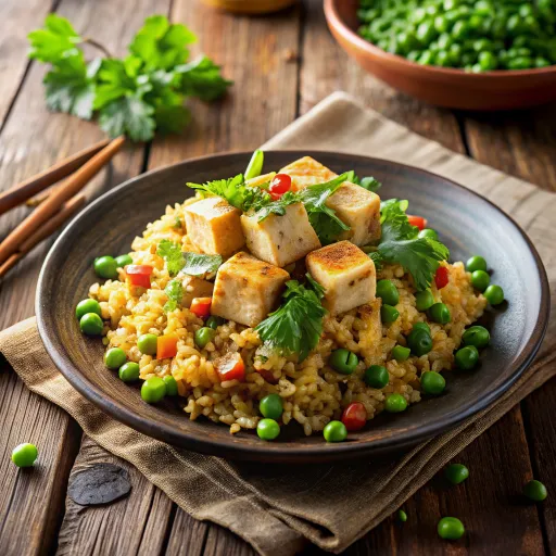 Nasi Goreng Kacang Polong dan Tahu